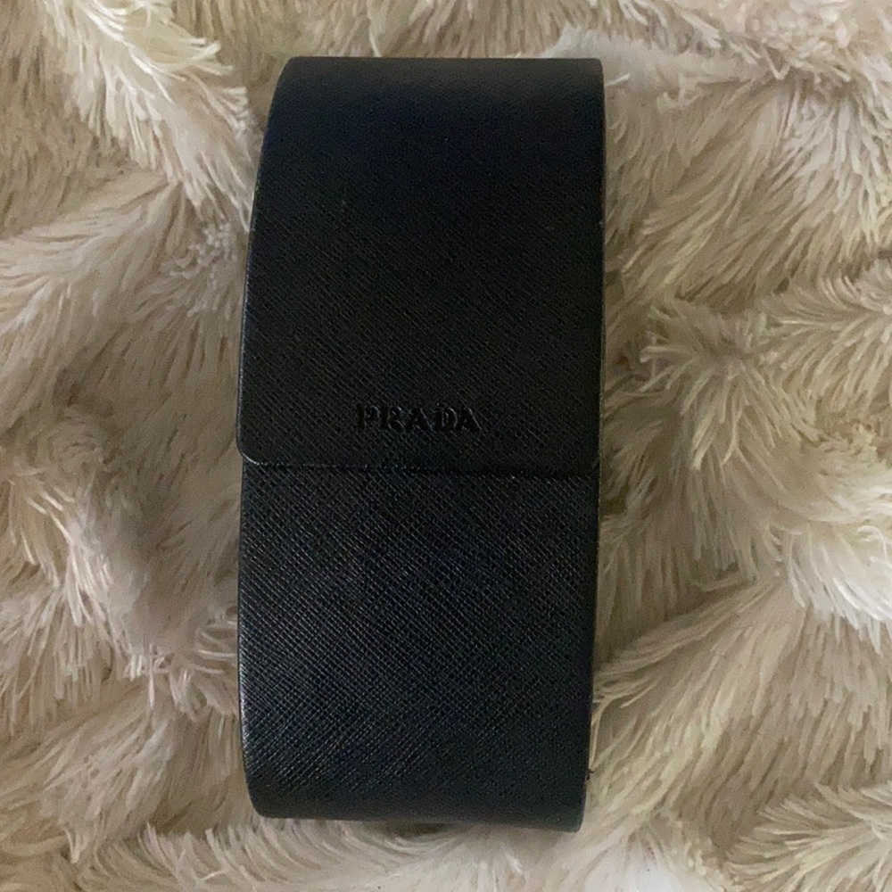 Prada sunglasses case with magnetic closure
